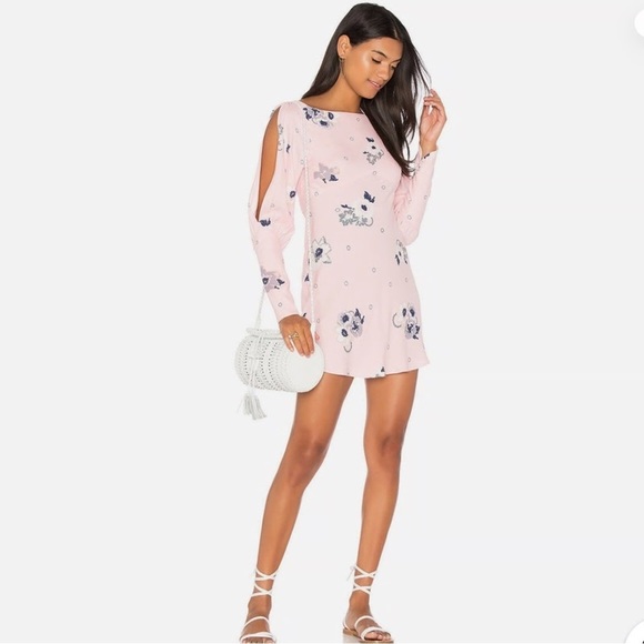 Free People Dresses & Skirts - NWT Free People Sunshadows Split Dress in Rosebud Combo - 2